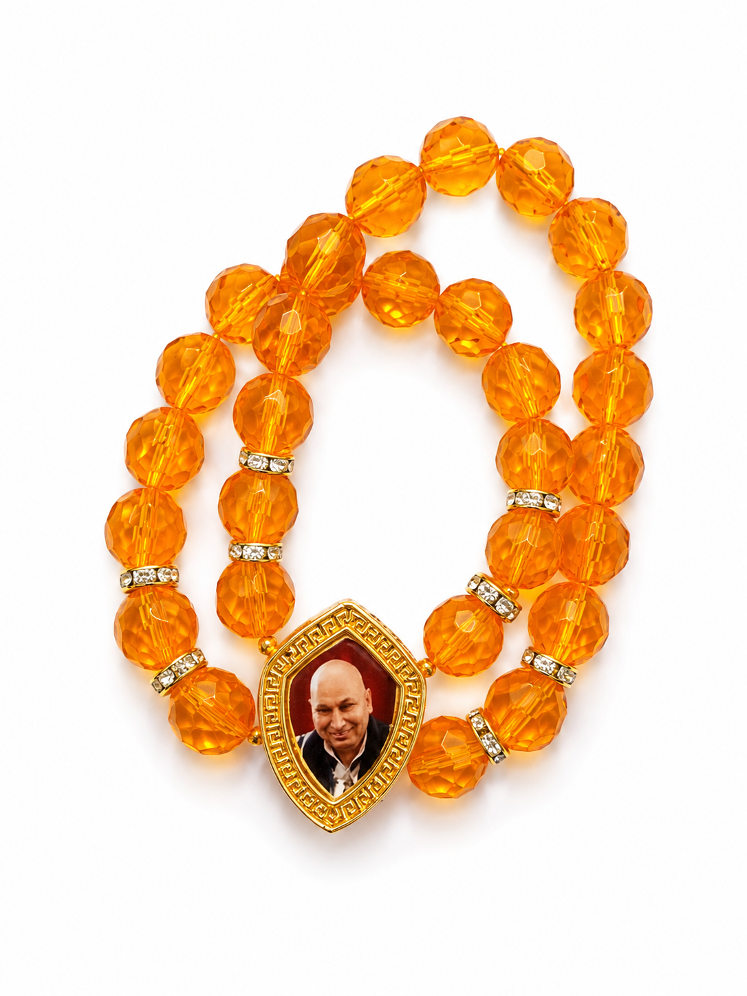 Guru ji Orange beads  bracelet Blessing