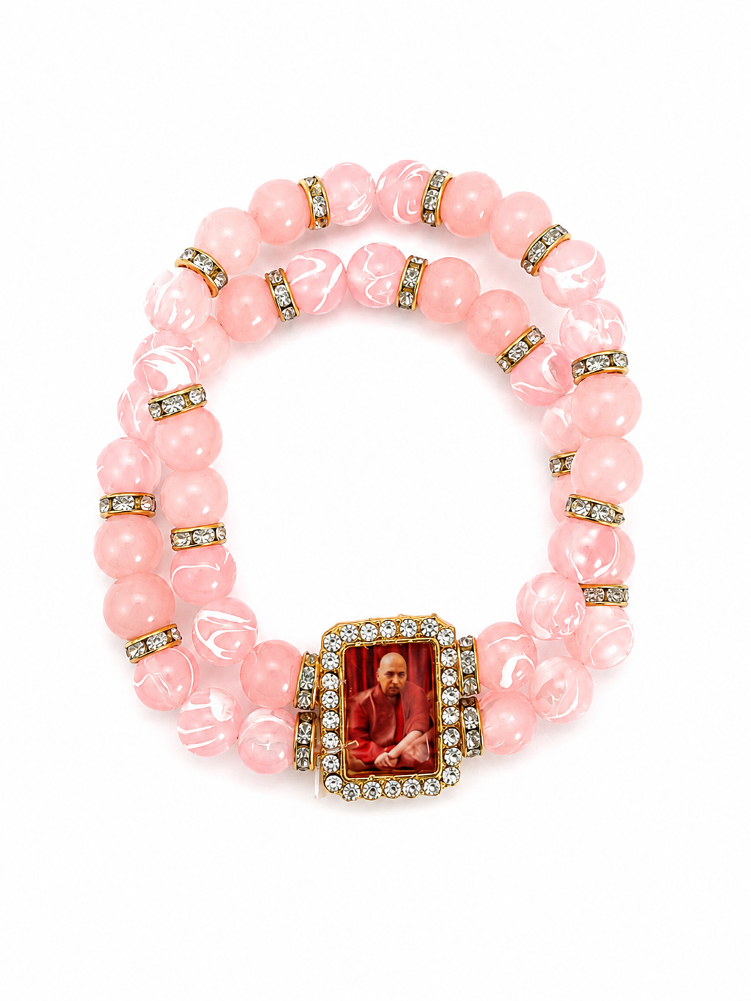 Guru ji Pink beads  bracelet Blessing