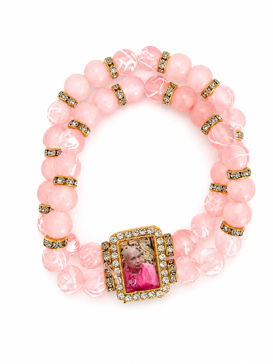 Guru ji Pink beads  bracelet Blessing